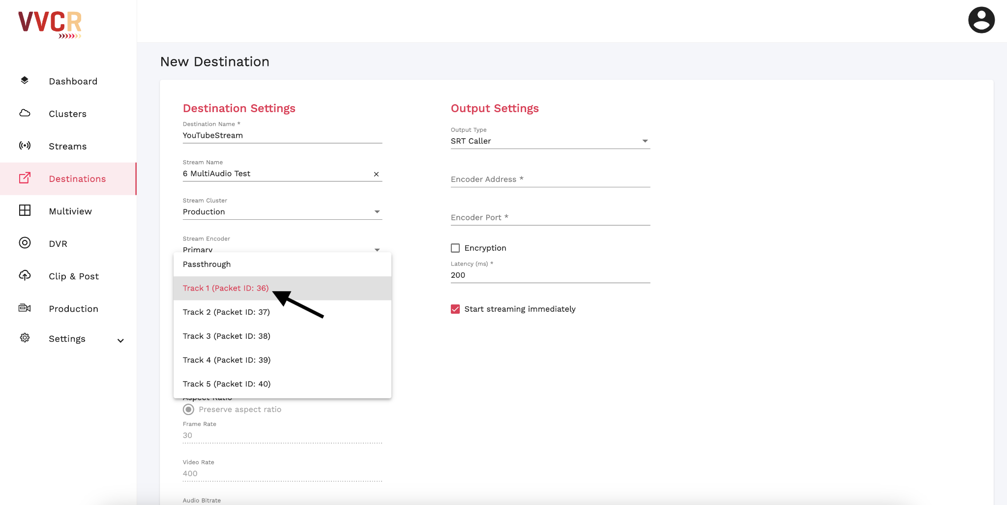 VVCR User Guide: Multichannel Audio for Destinations – VVCR