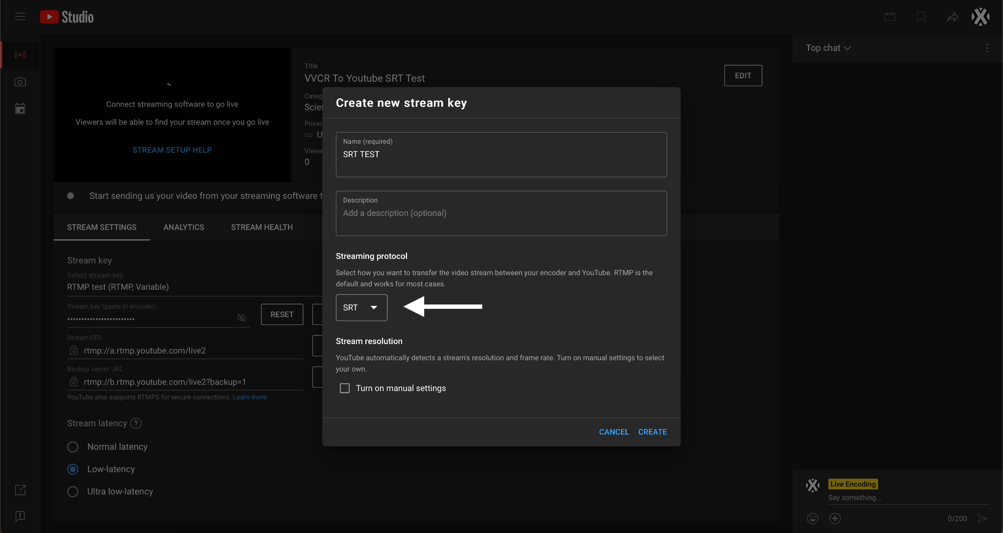Streaming Srt To Youtube Vvcr